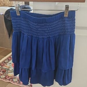 Dolan Royal Blue Tiered Smocked Skirt